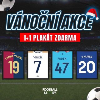 🎄⚽ Vánoční akce e-shopu! ⚽🎄 Kup 1 plakát a druhý máš ZDARMA! 👉🏻Jak na to? 1️⃣ Vyber si 2 libovolné plakáty. 2️⃣ Přidej je...